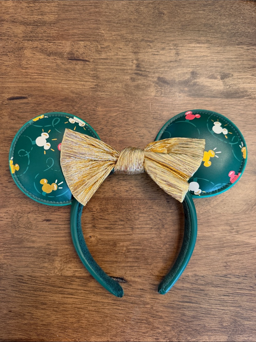 Disney Parks Mickey Icon Holiday Lights Ear Headband